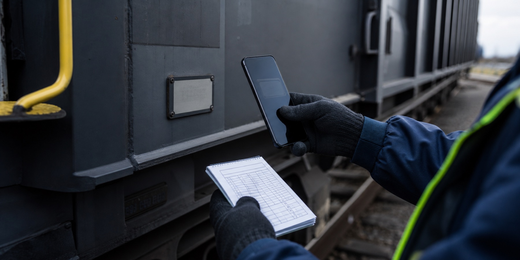 Mobile Einsatzdokumentation mit dem Smartphone direkt am Güterwagen